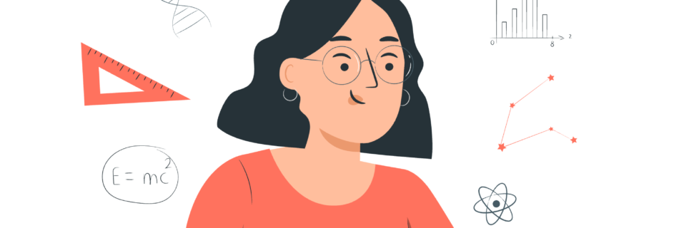 ノートPCで学ぶ人のイラスト